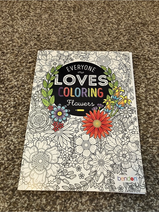 Other - Everyone Loves Coloring Flowers - Multicolor Adult Coloring Book